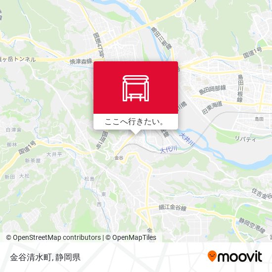 金谷清水町地図