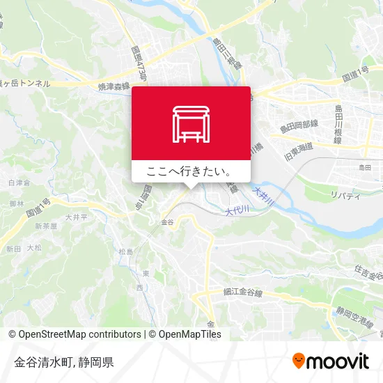 金谷清水町地図