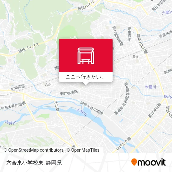 六合東小学校東地図