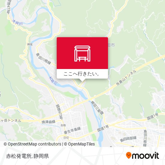 赤松発電所地図