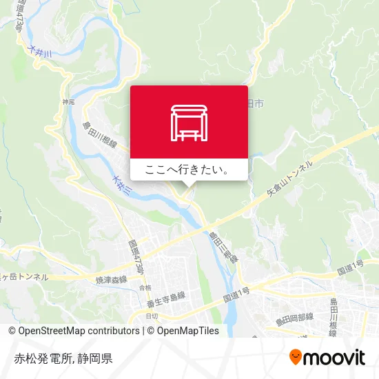 赤松発電所地図