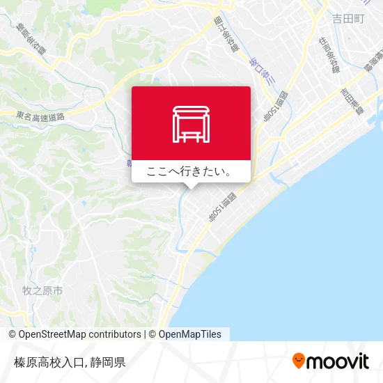 榛原高校入口地図