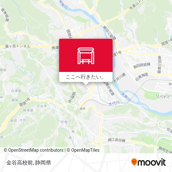 金谷高校前地図