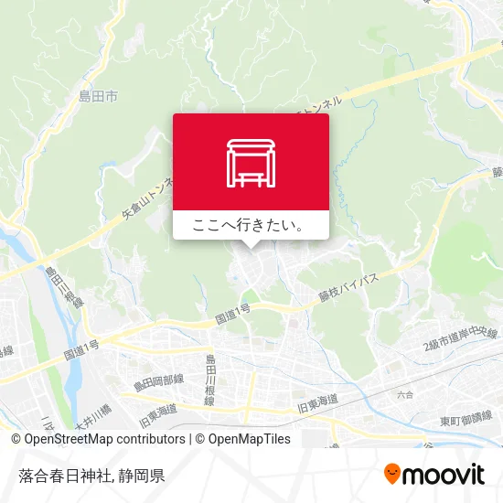 落合春日神社地図
