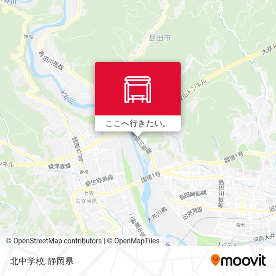 北中学校地図