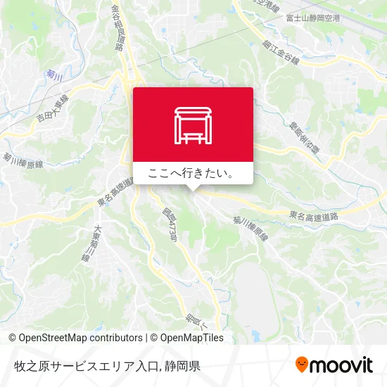 牧之原サービスエリア入口地図