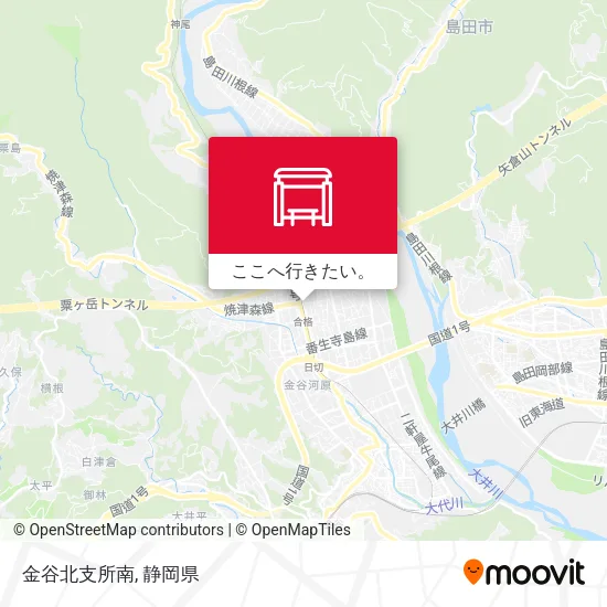 金谷北支所南地図