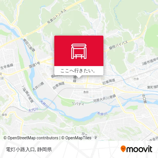 電灯小路入口地図