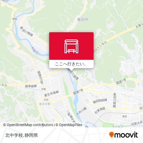 北中学校地図