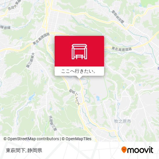 東萩間下地図
