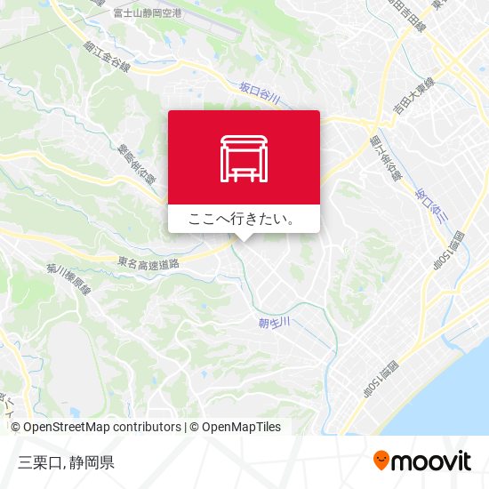 三栗口地図