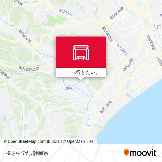榛原中学前地図