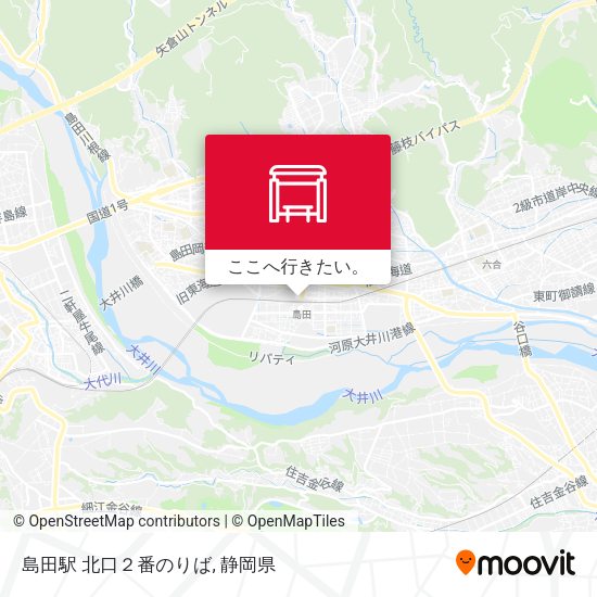 島田駅 北口２番のりば地図