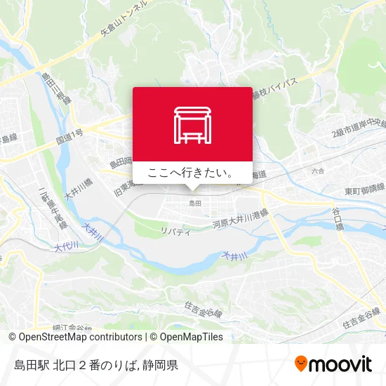 島田駅 北口２番のりば地図