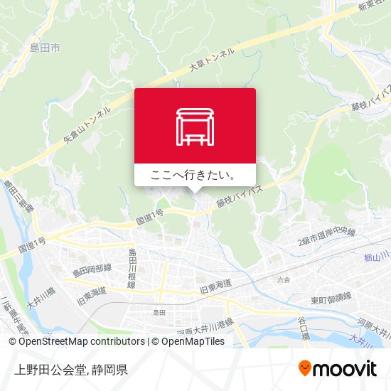 上野田公会堂地図