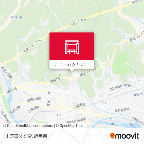 上野田公会堂地図