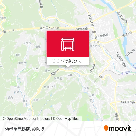 菊翠茶農協前地図