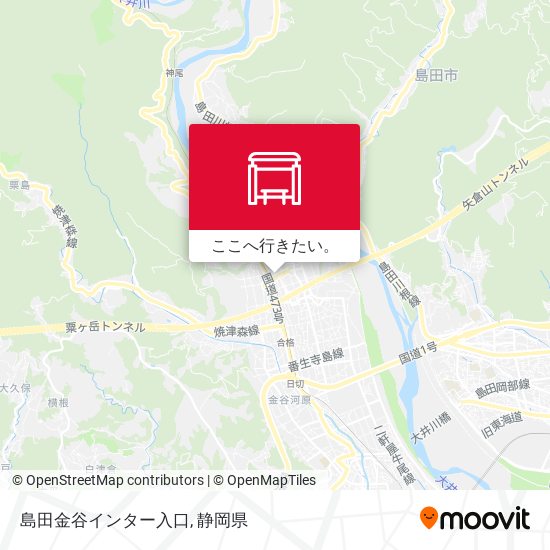島田金谷インター入口地図