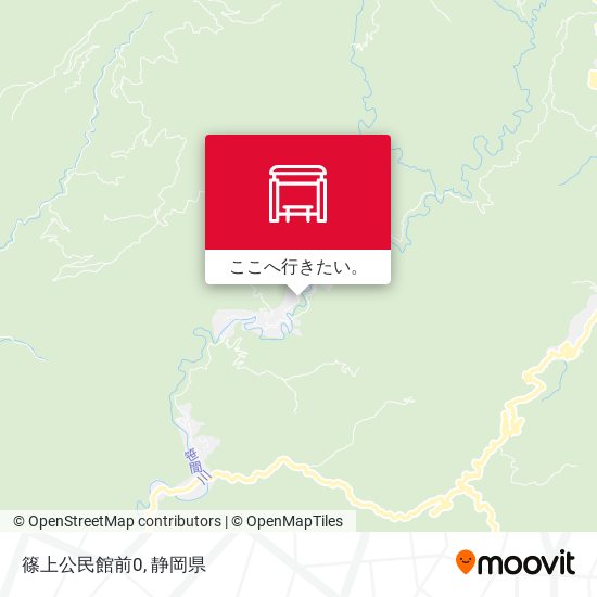 篠上公民館前0地図