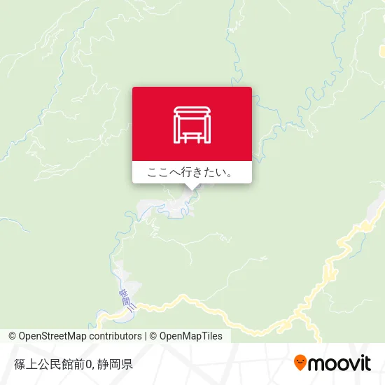 篠上公民館前0地図