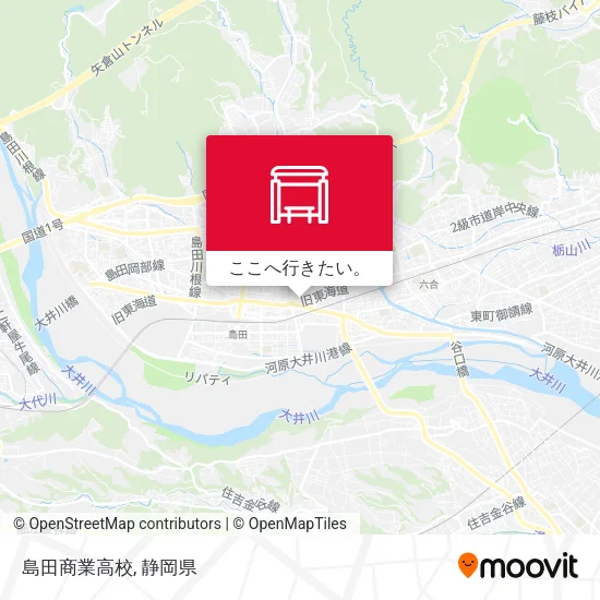 島田商業高校地図