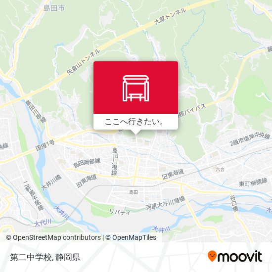 第二中学校地図