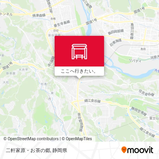 二軒家原・お茶の郷地図