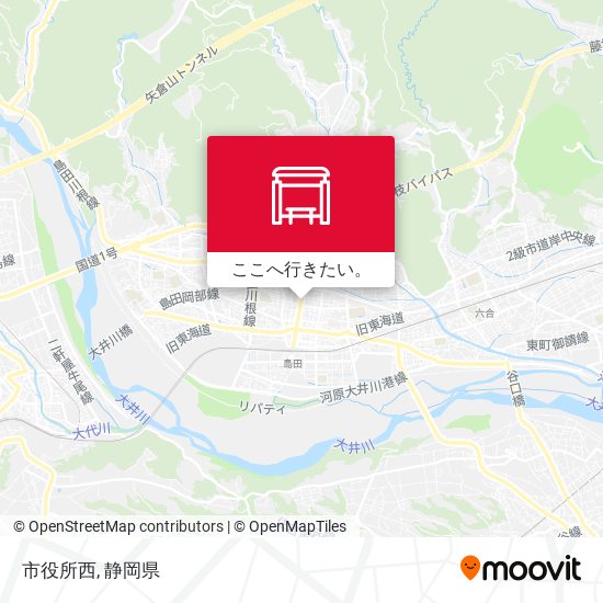 市役所西地図
