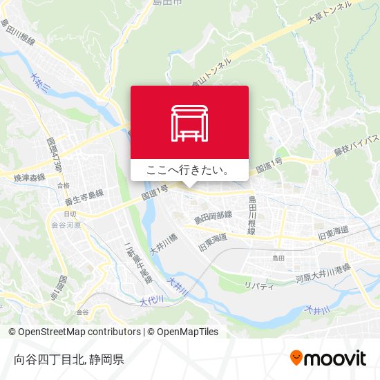 向谷四丁目北地図