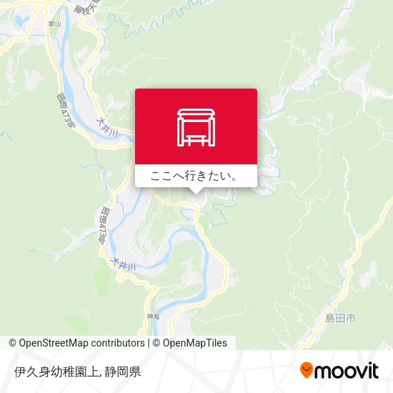 伊久身幼稚園上地図
