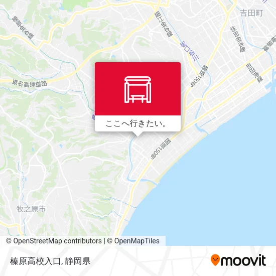 榛原高校入口地図