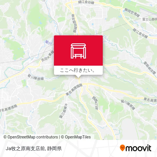 Ja牧之原南支店前地図