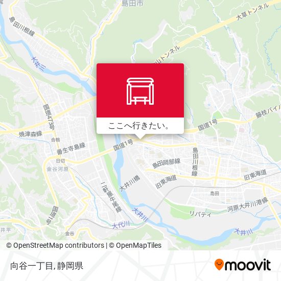向谷一丁目地図