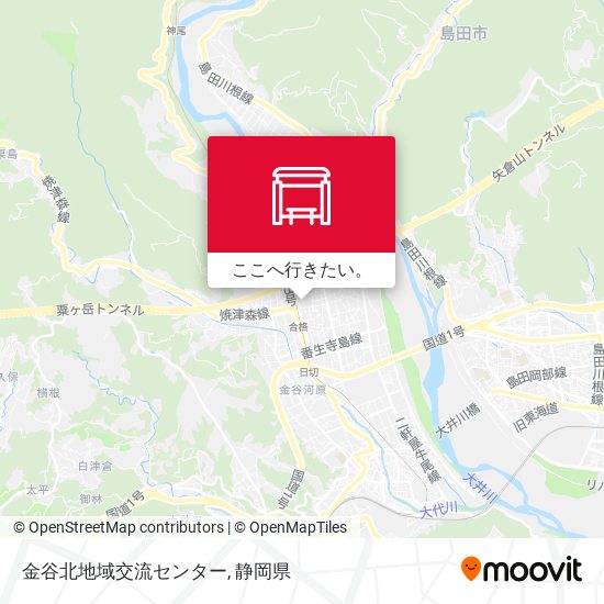 金谷北地域交流センター地図