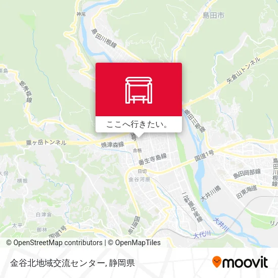 金谷北地域交流センター地図