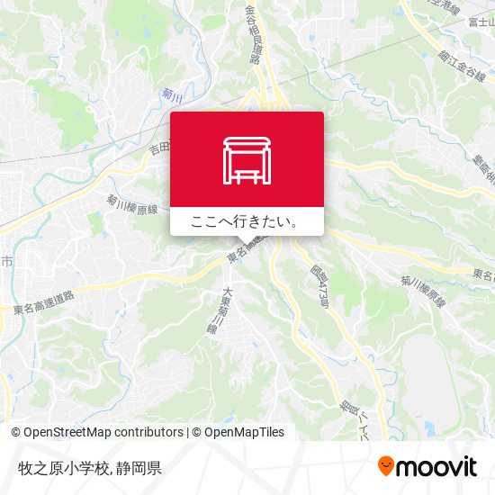 牧之原小学校地図