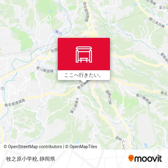 牧之原小学校地図