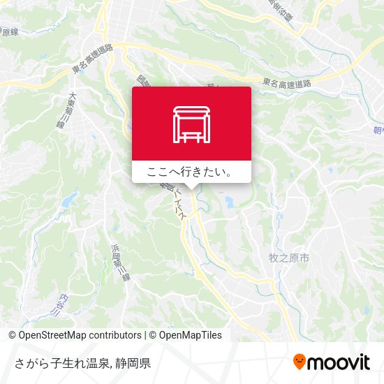 さがら子生れ温泉地図