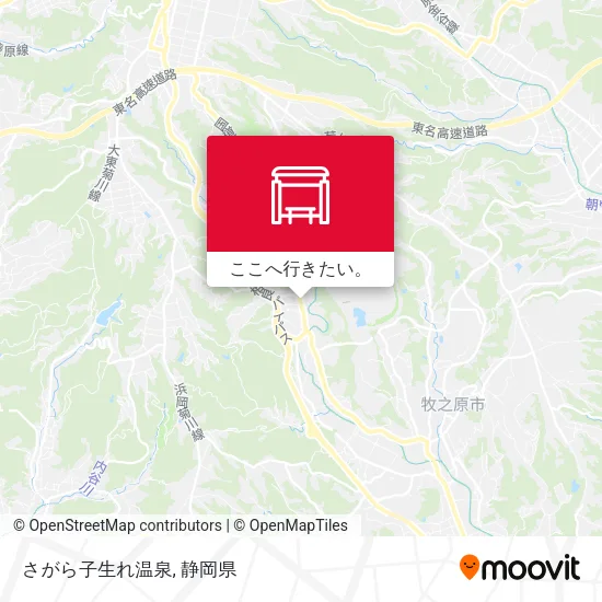 さがら子生れ温泉地図