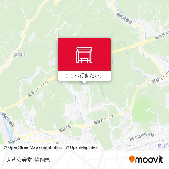 大草公会堂地図