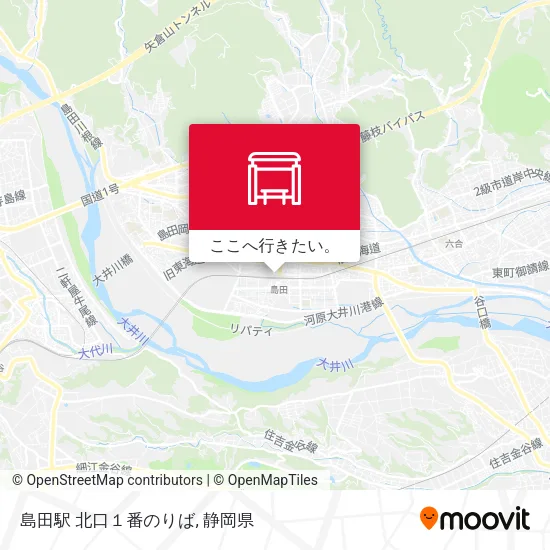 島田駅 北口１番のりば地図