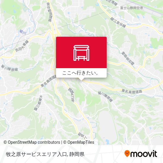 牧之原サービスエリア入口地図