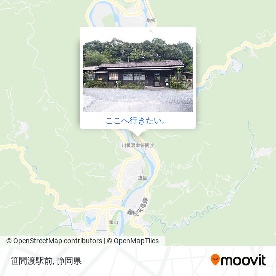 笹間渡駅前地図