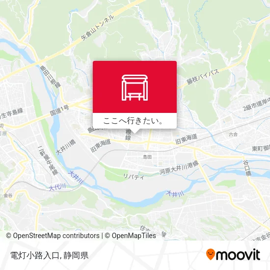 電灯小路入口地図