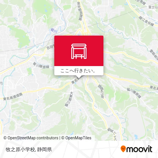 牧之原小学校地図