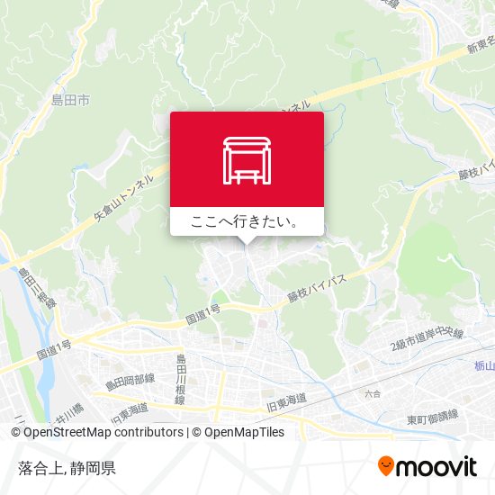 落合上地図