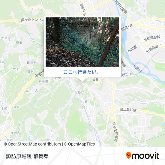 諏訪原城跡地図