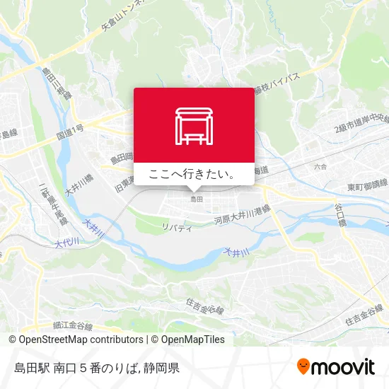 島田駅 南口５番のりば地図