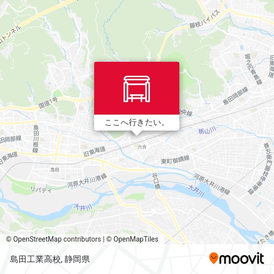 島田工業高校地図