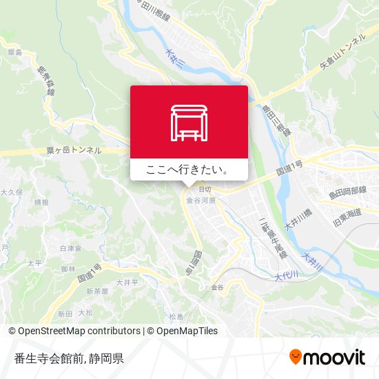 番生寺会館前地図